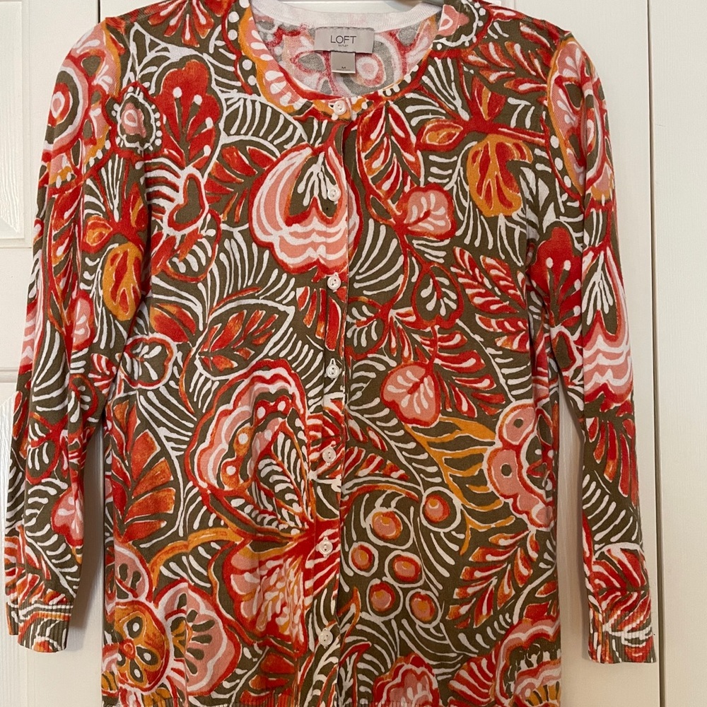 Floral Loft 3/4 Cardigan